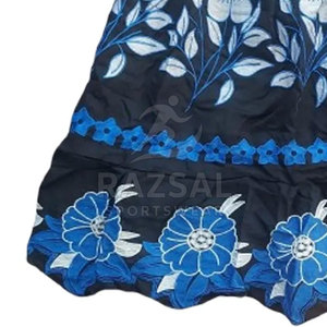 Faldas bordadas de mujer informales al por mayor, algodón transpirable de color sólido personalizado, último estilo - Product Image 2