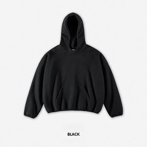 เสื้อฮู้ดเปิดไหล่ของผู้ชายเสื้อครอปโอเวอร์ไซส์พิมพ์ลาย400 GSM - Product Image 5