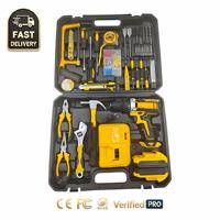 Taladro Eléctrico de 21V con Motor sin Escobillas de Alto Rendimiento y Velocidad Variable, Kit de Herramientas con Caja de Almacenamiento para Uso Profesional y Bricolaje