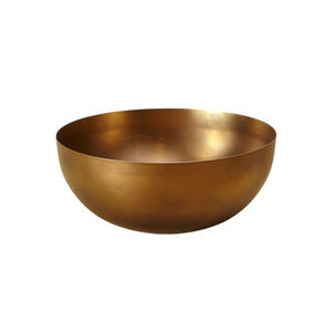 Bol de service de table de créateur de luxe avec des accents en laiton Ware de serveur de nourriture en métal pour la maison cuisine salle à manger accessoire de salle à manger élégant - Product Image 6