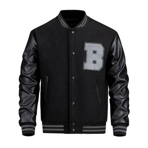 Chaquetas universitarias de béisbol de nuevo estilo de alta calidad para hombre, chaqueta térmica personalizada bordada en chenilla - Product Image 1