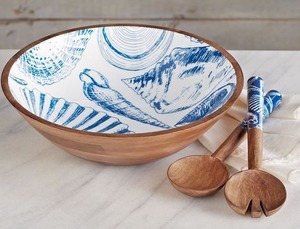 Acacia wood Serving salad bowl - Product Image 6