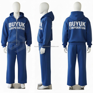 Ensemble de survêtement en coton respirant et coupe-vent pour homme, écologique, deux pièces, coupe classique, streetwear - Product Image 6