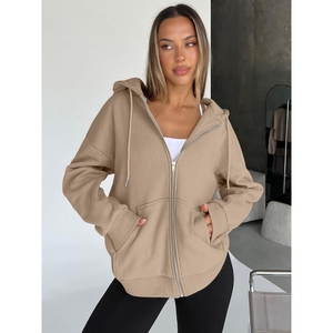 Sweat à capuche pour femme de qualité supérieure de couleur unique Sweat à capuche pour femme à séchage rapide avec imprimé personnalisé - Product Image 6