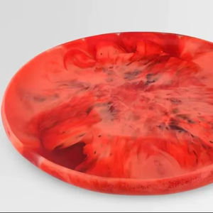 Platos de resina de mármol, diseño personalizado, moderno pulido, apto para lavavajillas, plato para servir alimentos, regalos de negocios - Product Image 1