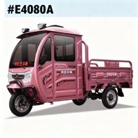 Tricycle benne électrique tout-terrain à bas prix, auto-déchargeant, capacité de charge 400 kg, autonomie 90 km