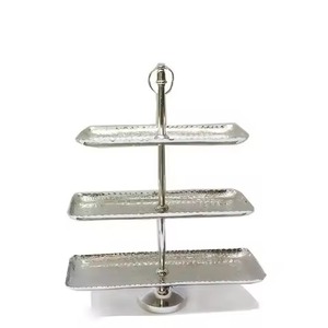 Fabriqué en acier inoxydable de qualité supérieure avec un support à gâteau sur pied Cupcakes et autres desserts - Product Image 5