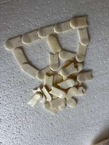 Cuentas de Dientes de Alce Naturales, Blancas, Talladas a Mano, para Joyería Tribal, Suministros para Hacer Collares, Pulseras y Colgantes - Product Image 2