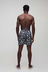 Pantalones cortos de baño con estampado floral para hombre, pantalones cortos de playa de secado rápido, traje de baño de verano con cordón - Product Image 2