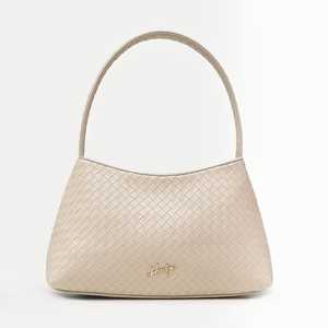 Naura Modern Women's Waterproof Shoulder Handbag with Zipper Closure and Woven Design for Daily Use - Product Image 1