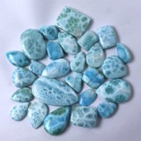 100% naturel de haute qualité Larimar Cabochon lot en vrac de pierres précieuses en vrac forme mixte et taille pour la fabrication de bijoux OEM disponible