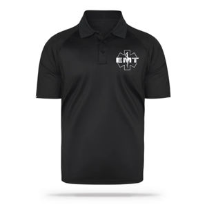 EMT Men's Performance Reflective para Polos Personalizable Tallas grandes Lona transpirable Patrón sólido Polos lisos Venta al por mayor OE - Product Image 1