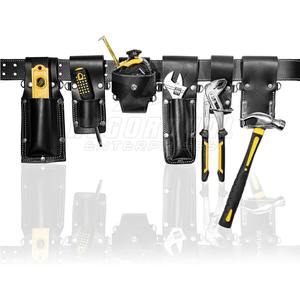 Ceinture à outils d'échafaudage robuste pour les travailleurs de la construction avec plusieurs poches et support de marteau - Product Image 1