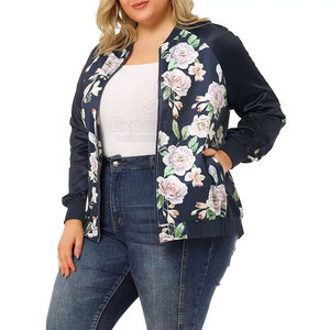 Chaqueta bomber simple con tela suave y apariencia elegante Chaqueta bomber informal de moda con cremallera frontal - Product Image 4