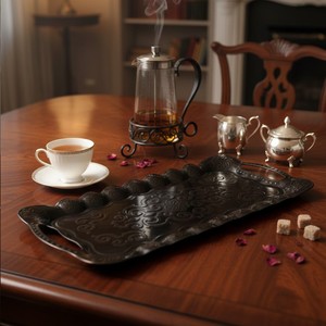 Modern Slim Rectangular Hair <b>Tray</b> Handmade PP <b>Plastic</b> <b>Tray</b> for Food <b>Serving</b> for Home Use Available Wood Metal Styles Welcome - Product Image 1