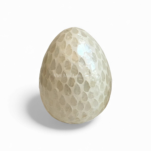 Huevo de Pascua Encantador de Nácar Natural y Núcleo de Bambú para Centro de Mesa de Sala de Estar, Procedente de Vietnam - Product Image 3