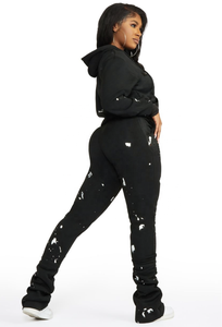 Conjuntos Deportivos Casuales y Elegantes para Mujer con Logotipo Personalizado, Pantalones Deportivos Femeninos, Chándales Deportivos 100% Algodón de Pakistán - Product Image 3