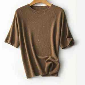 custom <b>Wool</b> Female Warm Lightweight Fitting Crew Neck t <b>Shirt</b> - Product Image 1