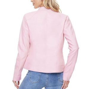Chaqueta de cuero de moda de alta calidad para mujer/chaqueta de cuero de vaca auténtica hecha profesional - Product Image 3