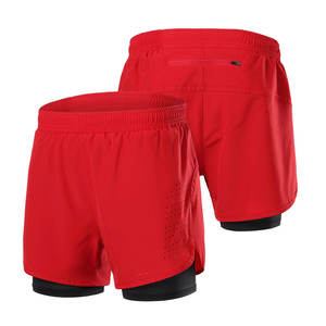 Short de course 2 en 1 pour homme Short d'entraînement athlétique de gymnastique à séchage rapide pour homme Short à poches pour téléphone - Product Image 6