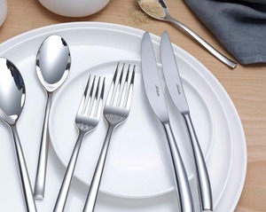 Juego de cubiertos de plata con acabado de espejo exclusivo, ideal para cenas de lujo, celebraciones de bodas, banquetes y mesas de cocina modernas - Product Image 5