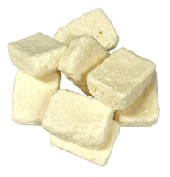 Yum'z Bites Bonbons Gommes en forme de cube saveur crème douce, confiserie astronaute, gelée de lait lyophilisée, sachet de 25g, infusé de sucre