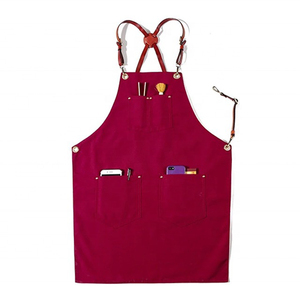 High Quality Double-Sided Poly-Cotton Solid Color Sleeveless <b>Apron</b> New Style Canvas Design - Product Image 1