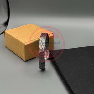 Handmade Damascus Steel <b>Bracelet</b> Hand Forged Steel Cuff <b>Bracelet</b> - Product Image 2