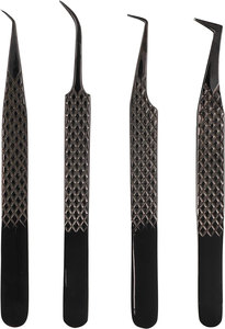 ชุดหัวนาโนไฟเบอร์4ชิ้นพร้อมด้ามจับที่ดีเยี่ยม,แหนบต่อขนตา-เหล็กญี่ปุ่น - Product Image 2