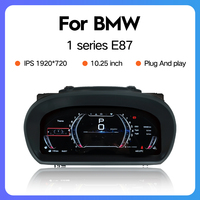 Tableau de bord 10.25 ''tableau de bord numérique de voiture pour BMW série 1 E87 compteur automatique compteur de vitesse tableau de bord numérique de voiture