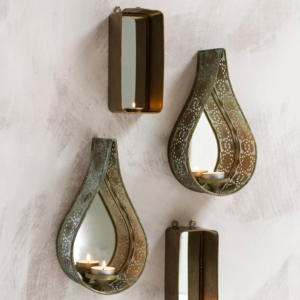 Custom Designed Luxury Metal Tea <b>Light</b> Candle Holders Both Table and Wall <b>Hanging</b> Lanterns for Home and <b>Garden</b> Decor - Product Image 5