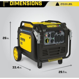 Generador Inverter de Combustible Dual Champion de 8500 Vatios, Arranque Eléctrico, Portátil, de Gas y Propano, Energía de Respaldo para Uso en Emergencias al Aire Libre - Product Image 2