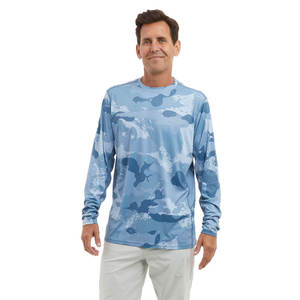 Nueva temporada de verano camiseta de caza de pesca por sublimación hecha a medida, camisa de pesca de hombre de precio al por mayor - Product Image 2