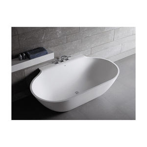Bañeras y jacuzzis independientes de piedra natural de estilo tradicional, escurridor de acrílico blanco, escurridor de baño interior de 1,8 m - Product Image 6