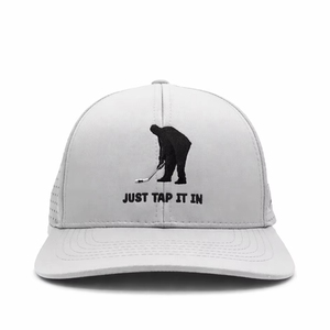 Sombreros de camionero personalizados de alta calidad Perfil medio Golf Agujero cortado con láser Gorra de Ciclismo de poliéster de moda Casual al aire libre - Product Image 1