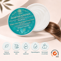 Traitement capillaire professionnel à la kératine bio, au collagène marin, à l'huile de ricin, à l'huile de coco et au beurre de karité pour cheveux secs, abîmés et cassants, nourrissant