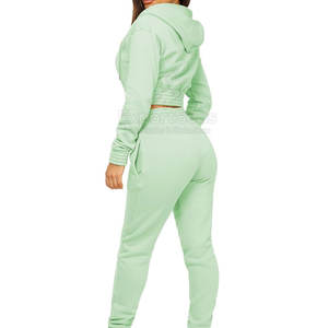 Suministro directo de fábrica Nuevo estilo Mujeres Crop Top Chándal Ropa cómoda Mujeres Crop Top Chándal - Product Image 6