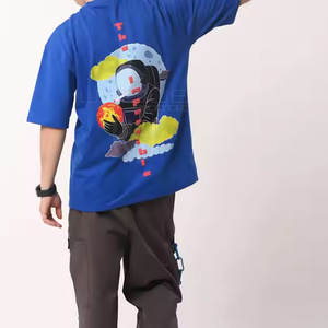 T-shirt imprimé bouffant en coton polyester pour hommes T-shirt de style unique T-shirt imprimé bouffant en coton 100% de qualité supérieure - Product Image 5