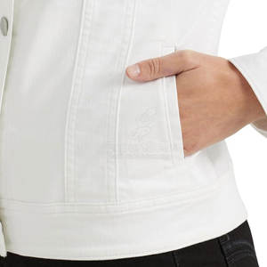 Chaqueta vaquera elegante para ropa informal y moda diaria Chaqueta vaquera clásica para mujer con botones delanteros - Product Image 5