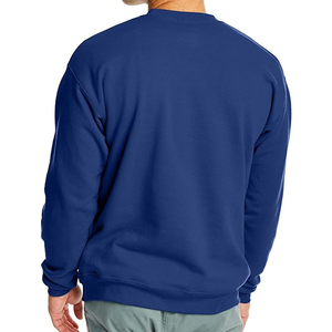 Sudadera de cuello redondo de lana para hombre Essentials, jersey de manga larga para hombre, Sudadera de cuello redondo en color azul - Product Image 4