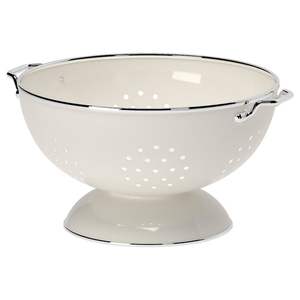 Stainless Steel Colander Polished Surface Look Fine Mesh Design Stylish Kitchens Washing Fruits Vegetables <b>Pasta</b> Daily Food - Product Image 4