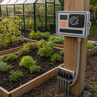 Controlador de Riego Inteligente con WiFi 2.4G y App, 16 Estaciones, AC230V 24VAC, para Granjas, Jardines y Paisajes