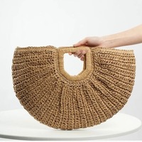 Sacs fourre-tout en jute naturel de conception luxueuse de petite taille avec des poignées rondes sacs utilisables quotidiens en toile de luxe parfait de qualité supérieure