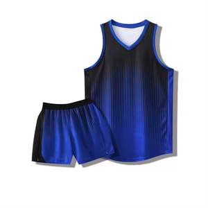 Uniforme de basket-ball pour hommes grande taille respirant personnalisable sans manches à séchage rapide 100% polyester avec motifs imprimés - Product Image 3