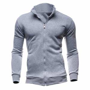 Chaqueta con Cremallera Completa de Nuevo Diseño 2026, Fabricante de Sudaderas Bordadas de Felpa de Algodón para Hombre, Exportador de Ropa Deportiva - Product Image 6