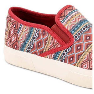 Mocassini slip-on da uomo Sun + Stone con stampa Geo, colore rosso, taglia 11M, sneakers - Product Image 2