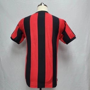 T-shirt de sport teint en coton à col rond Maillot de football Chemises rétro pour hommes - Product Image 2