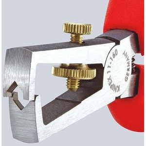 Alicates pelacables cromados KNIPEX de 160 mm con empuñaduras multicomponentes y resorte de apertura - Product Image 4