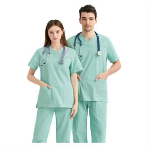 Uniforme médico personalizado para mujer, trajes quirúrgicos de Hospital, cómoda bata de laboratorio para el personal médico, juego de exfoliación de calidad superior - Product Image 1
