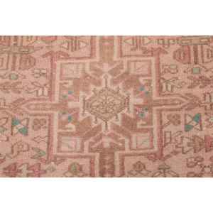 Alfombra de 2.6x9.1 pies, Alfombra Vintage, Alfombra Oriental Turca de Lana Rosa - Product Image 5